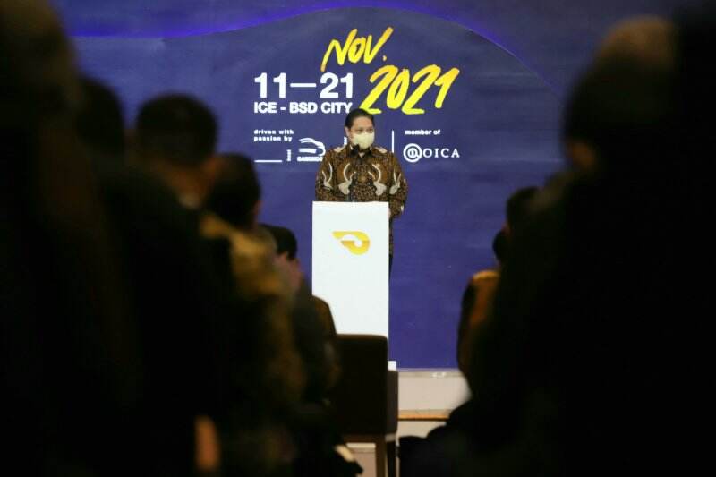 GIIAS 2021 Dibuka, Menko Airlangga Harapkan Dapat Tumbuhkan Ekonomi