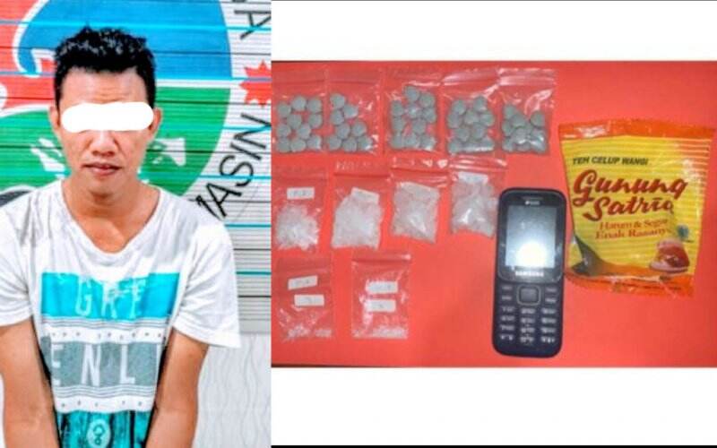 Simpan Belasan Gram Sabu-Puluhan Butir Ineks, Pria di Banjarmasin Timur Ditangkap Polisi