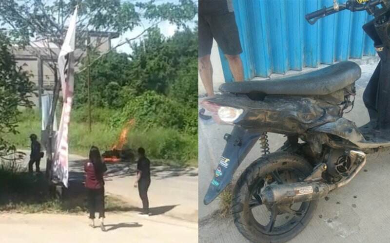 Geger! Motor Terbakar di Sungai Taib Kotabaru, Begini Pengakuan Pemiliknya