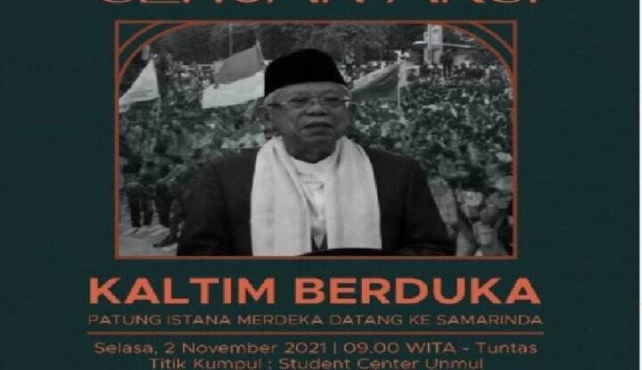 Sebut Wapres Ma`ruf Amin `Patung Istana`, Ini yang Didapat BEM Unmul