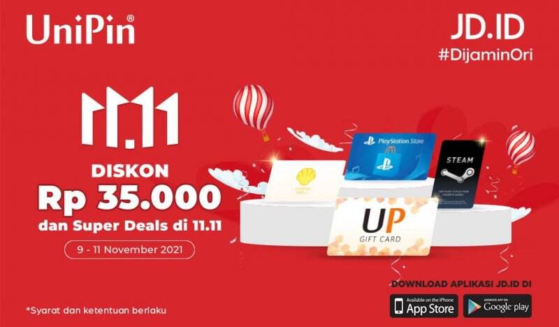 Promo Diskon hingga 25rb Voucher Game di HarJOYnas JDID!