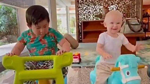 Gemas! Lucunya Anak Marcus Gideon dan Viktor Axelsen Saat Main Bareng di Bali