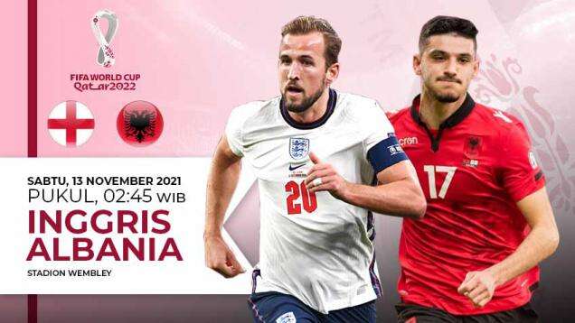Prediksi Kualifikasi Piala Dunia 2022 Inggris vs Albania: Berat Sebelah