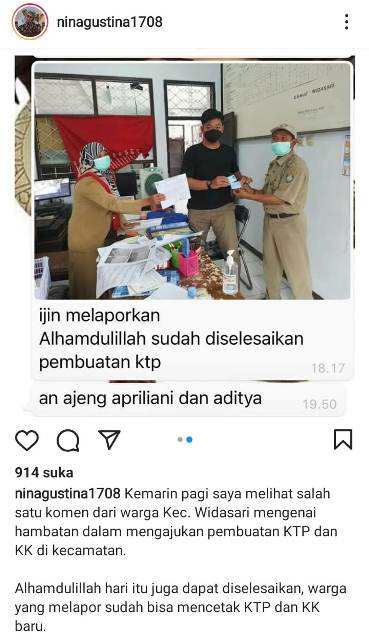 Urus KTP Sulit Warganet Lapor Bupati Indramayu, Sehari Langsung Jadi