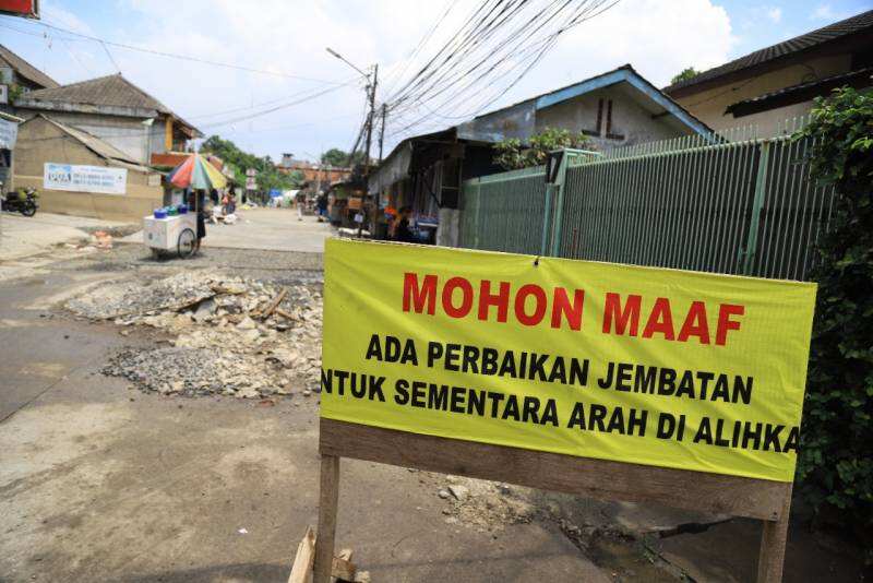 Warga Larangan Gak Perlu Resah Lagi, Pemkot Tangerang Bangun Jembatan di Jalan Prof Dr. Hamka