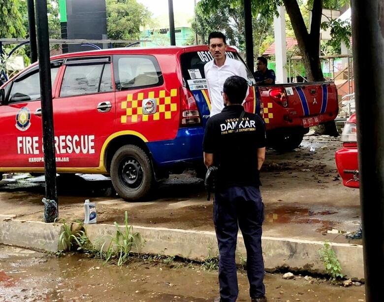 Cuaca Ekstrem, Bupati Saidi Mansyur Cek Kesiapan UPT Damkar Banjar