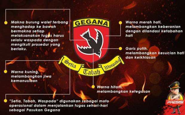 Brimob HUT ke-76, Ini Makna Burung Walet di Logo Tim Gegana