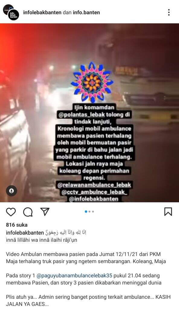 Cerita Sopir Ambulans di Lebak Terjebak Antrean Mobil Raksasa Meski Bawa Pasien Kritis hingga Terpaksa Lakukan Tindakan ‘Haram’