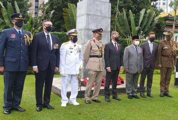 Hadiri Remembrance Sunday, Prabowo Ditemani Jajaran TNI