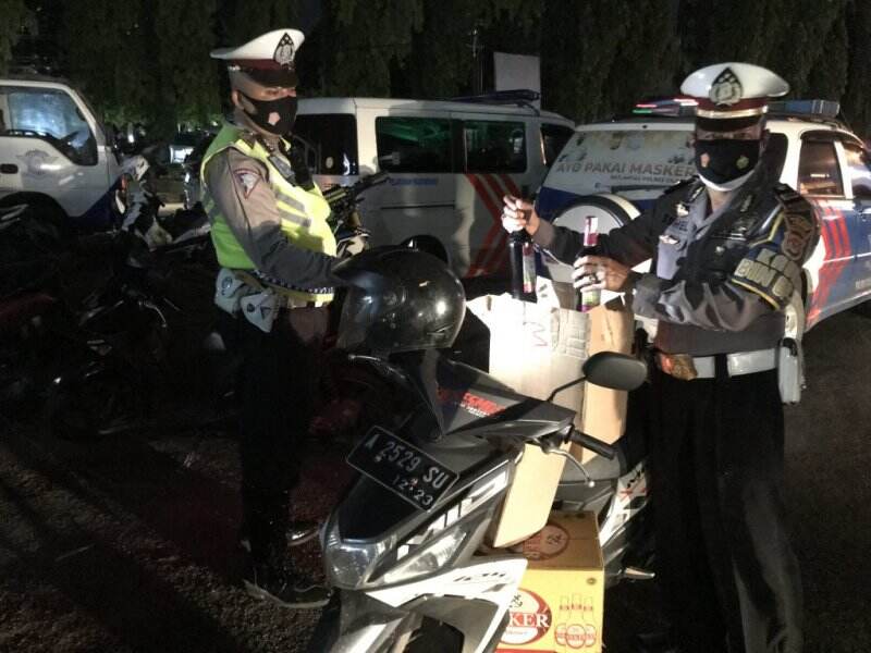 Gaes Ingat! Keberadaan Knalpot Brong di Kota Cilegon Mulai Diberantas Polisi