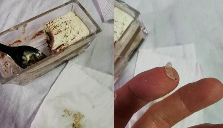 Ngilu Banget! Ada Beling di Tiramisu, Lidah Pria Singapura Ini Lecet