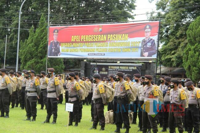 Pengamanan Pilkades, Polres Bondowoso Dapat Bantuan Personel dari 11 Kabupaten/Kota