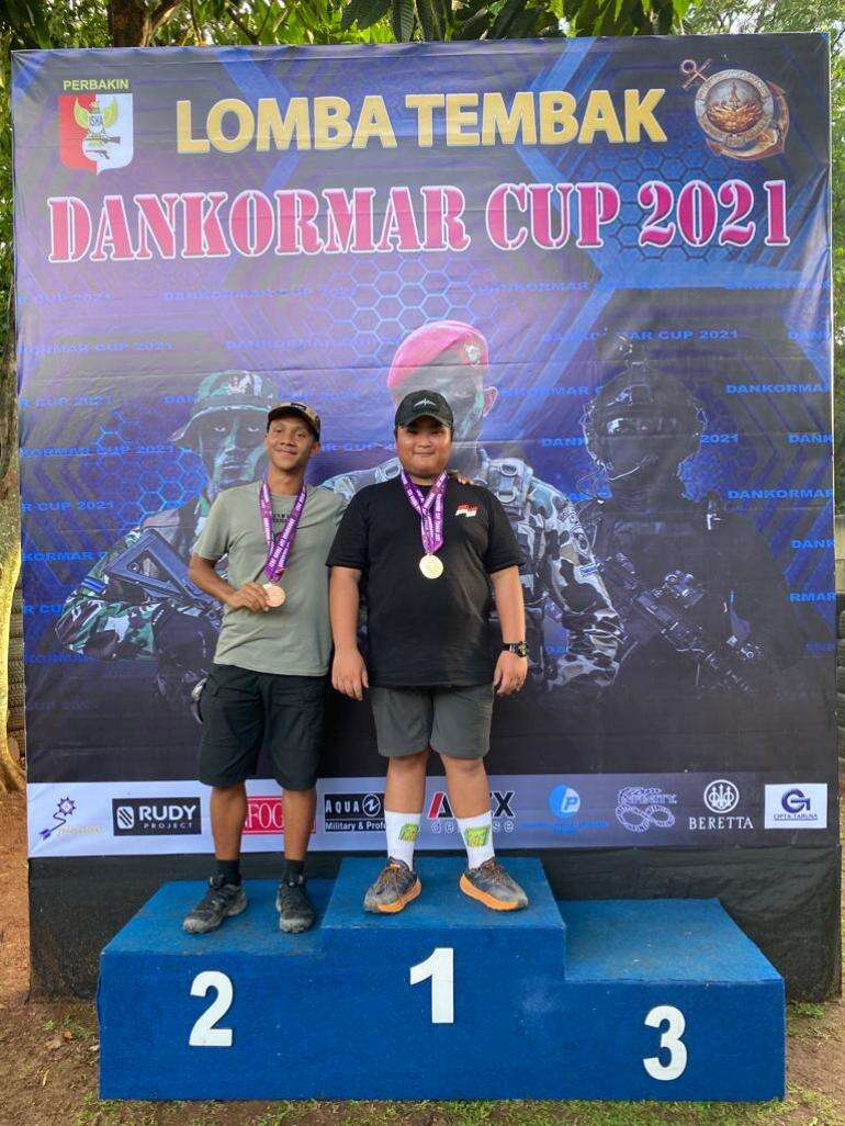 Anak Kelas 5 SD Raih Juara Menembak Di Dankomar Cup 2021