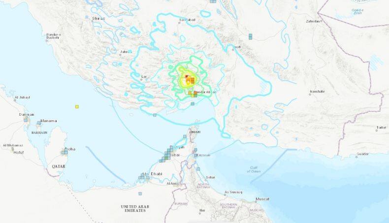 Iran Diguncang Gempa Magnitudo 6,5