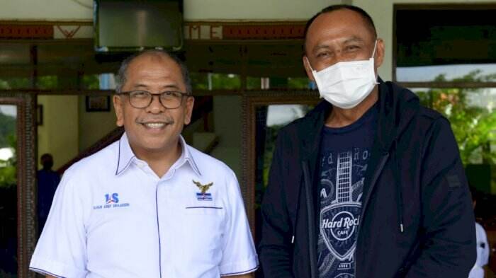 Sudah Beda Partai, Victor Tenteng Songkolo Hangat Temui IAS di Hotel