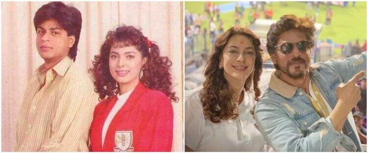 9 Potret dulu hingga kini Shah Rukh Khan dan Juhi Chawla, ikonik abis