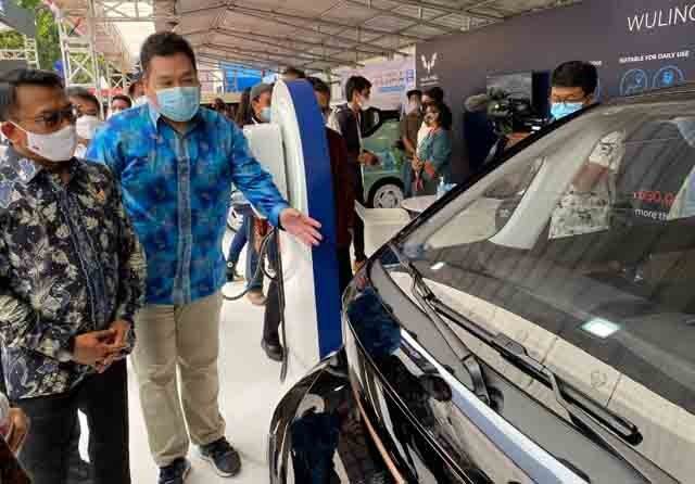 Pamerkan platform GSEV di IEMS, Wuling Siap Luncurkan Mobil Listrik