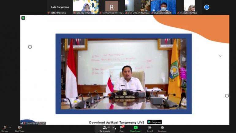 Buka Virtual Jobfair, Arief: Angka Kerja Kota Tangerang Naik 7.928