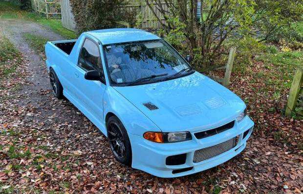 Keren, Mobil Proton Diubah Jadi Mitsubishi EVO III Pikap