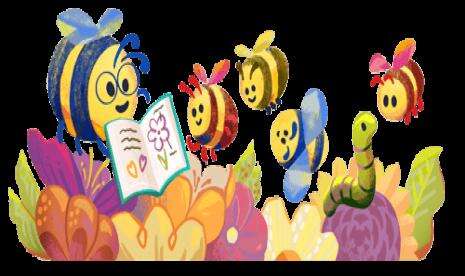 Lebah Lucu Meriahkan Tampilan Hari Guru di Google Doodle