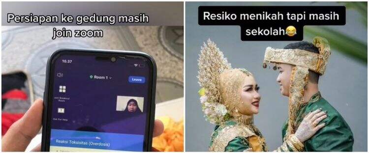 Nikah saat koas dokter, mahasiswi ini resepsi sambil kuliah online