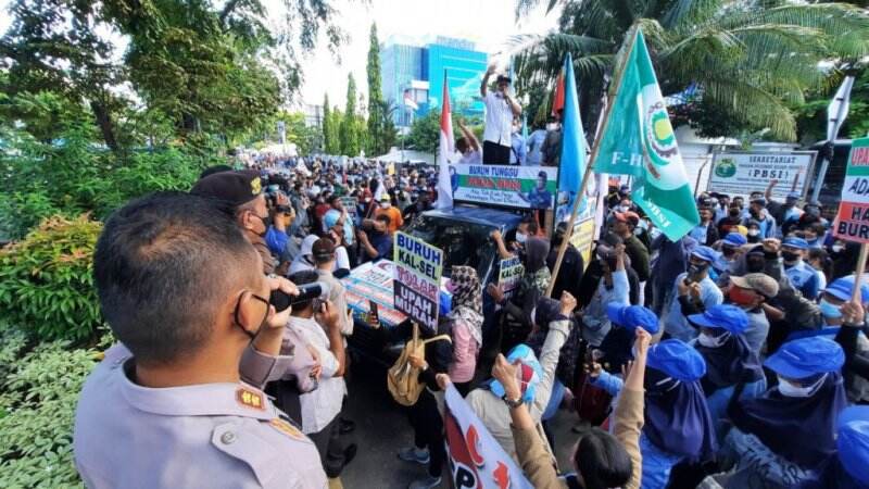 Tak Percaya Dewan, Buruh Desak Gubernur Kalsel Revisi Kenaikan UMP