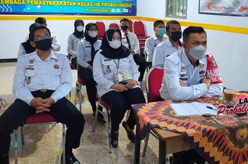 Lapas Probolinggo Ikuti Pengarahan Hasil Desk Evaluation WBK-WBBM Secara Virtual
