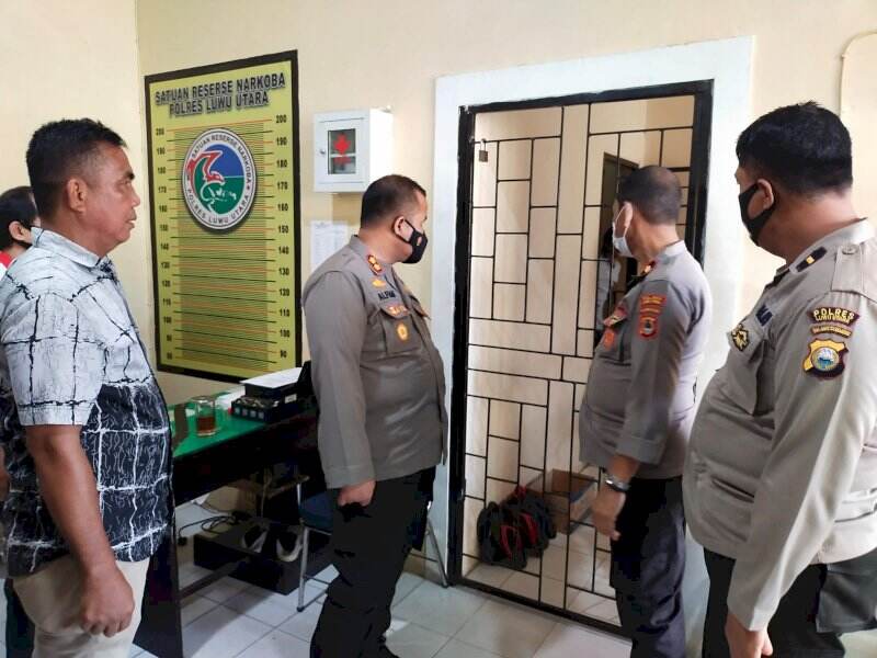 Awali Tugas Sebagai Kapolres, AKBP Alfian Cek Kondisi Layak Pakai Tiap Ruangan di Polres Lutra