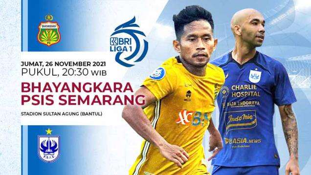 Prediksi Liga 1 Bhayangkara FC vs PSIS Semarang: Kokohkan Posisi Puncak