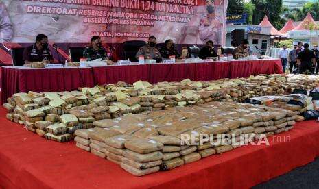 In Picture: Pemusnahan Barang Bukti Hasil Operasi Nila Jaya 2021