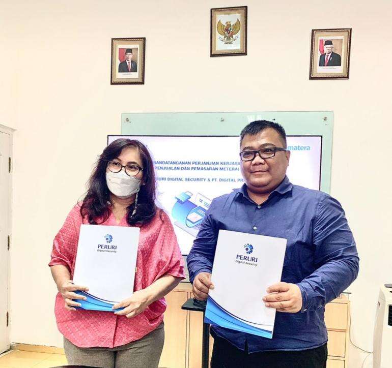 Gandeng Digiprimatera, E-Meterai Peruri Bisa Dibeli Di Platform DIMENSY