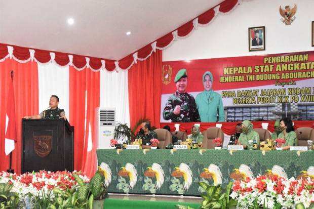 Temui Prajurit Kasuari, KSAD: Jangan Berpikir Bunuh KKB Tapi untuk Amankan Rakyat Papua