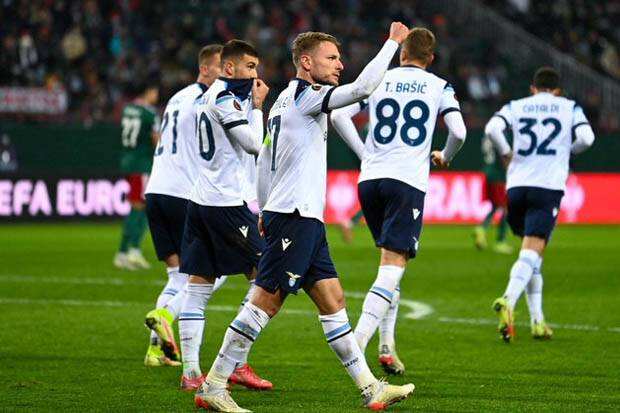 Hasil Liga Europa 2021/2022: Gol Immobile Bungkam Lokomotiv Moscow, Lazio ke 16 Besar
