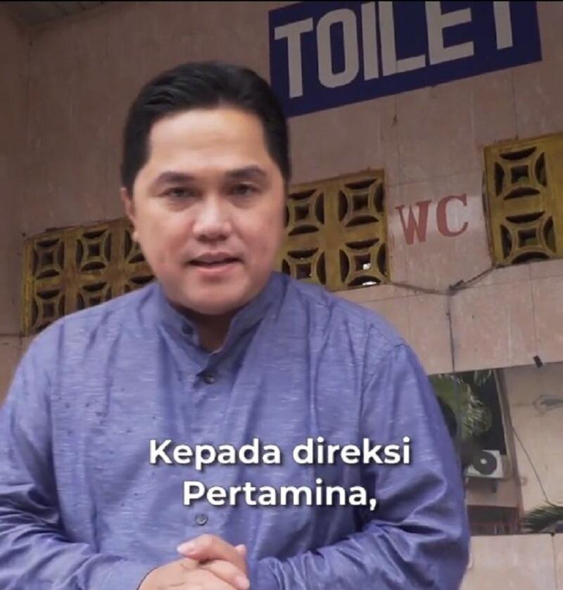 Urus Toilet SPBU Pertamina, Erick Thohir: Saya Prihatin
