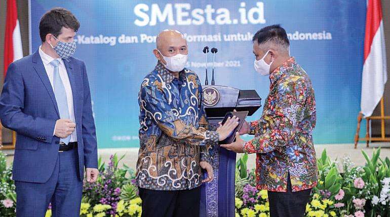 Luncurkan Portal Nasional SMEsta.id Teten Patok UKM Ekspor 17 Persen
