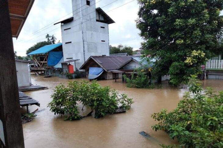 Banjir Rendam Ratusan Rumah di Pedalaman Barito Utara