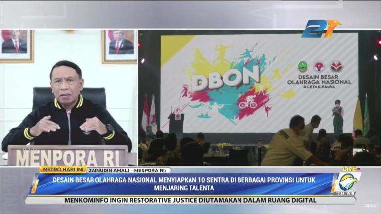 Menpora Yakin DBON Kerek Prestasi Olahraga Indonesia