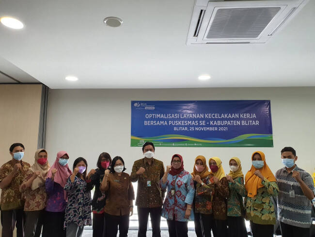 Optimalkan Layanan, BPJAMSOSTEK Blitar Bersinergi dengan Seluruh Puskesmas Kabupaten Blitar