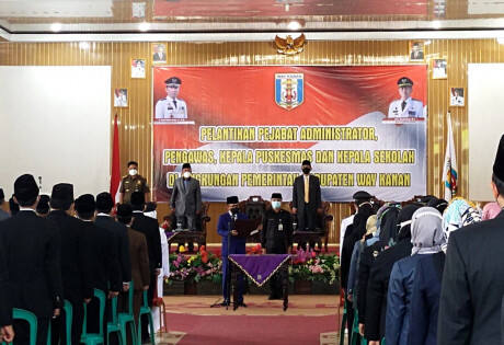Lantik 379 Pejabat, Adipati: Jangan Rugikan Nama Baik Waykanan