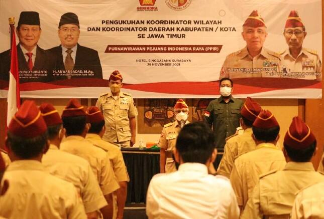 PPIR Jatim Dilantik, Nyatakan Dukung Prabowo pada Pilpres 2024