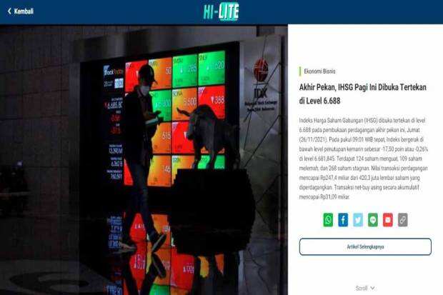 Dengan Tampilan Menarik, Fitur Hi-Lite SINDOnews Resmi Diluncurkan