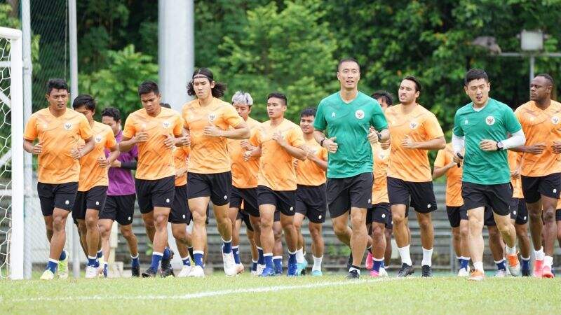 Piala AFF 2020: 7 Pemain Absen dalam Sesi Latihan Perdana Timnas Indonesia di Singapura