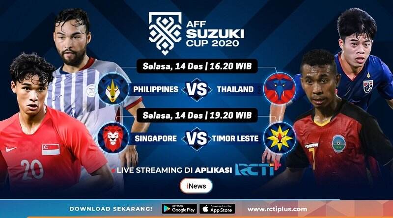 Live Streaming Piala AFF 2020 di RCTI+ Hari Ini Big Match