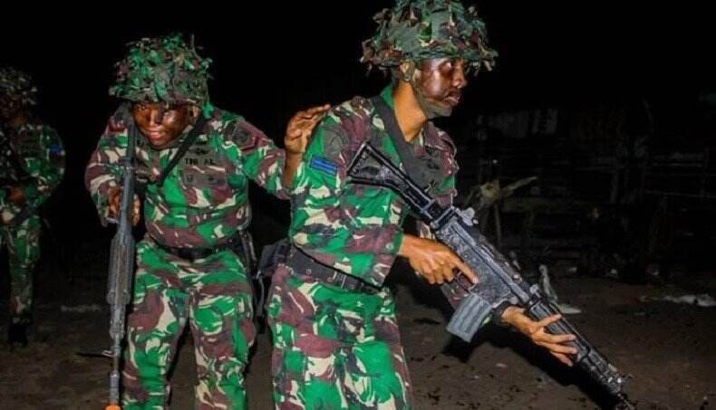 Aksi Gerilya Prajurit Marinir Serang Sarang Kelompok Separatis di Tarakan