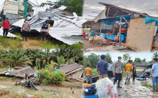 Puting Beliung Rusak 73 Rumah dan 4 Fasum di Rawapitu