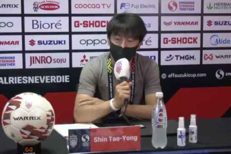 Shin Tae Yong Sesalkan Dua Gol Singapura yang Bersumber dari "Set Piece"
