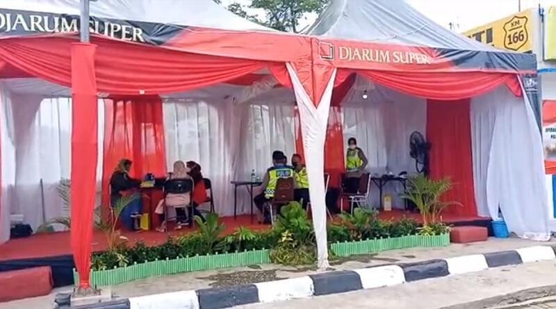 Polres Majalengka Gelar "Razia" Vaksin di Rest Area 166 Tol Cipali