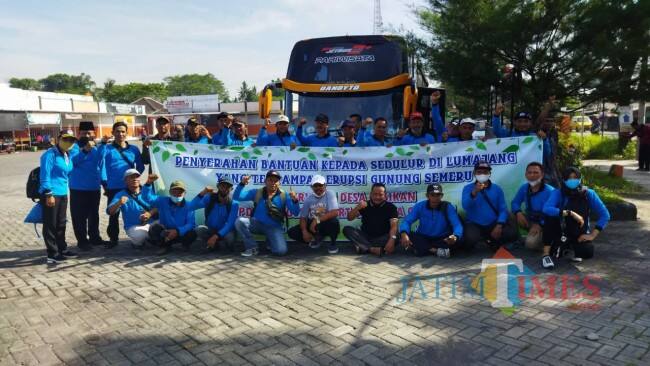 Uang Puluhan Juta Rupiah Siap Diantar Warga Desa Gesikan Tulungagung untuk Korban Erupsi Semeru