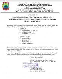 Salah Satu Calon Direksi BUMD Lamsel Maju Ternyata Ketua Partai Hanura