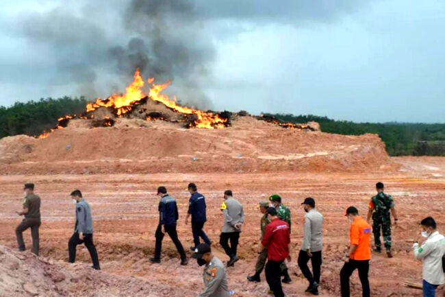 Illegal Driling di Muba, Api Diperkirakan Menyala Satu Tahun